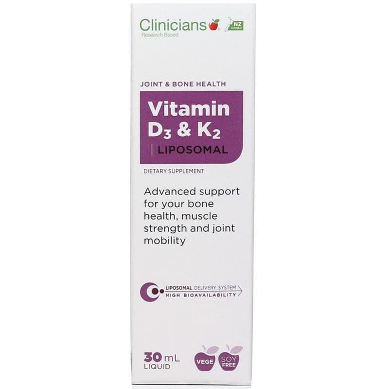 Clinicians D3&K2 Liposomal Vitamin 500 IU 30ml.