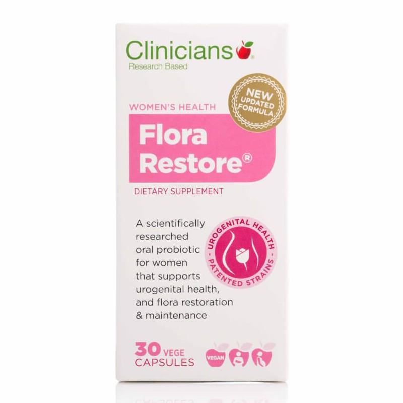 Clinicians Flora Restore 30 Capsules.