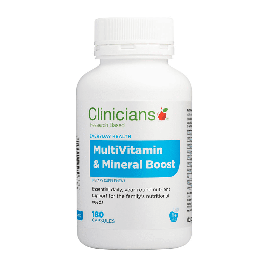 Clinicians Multivitamin & Mineral Boost 180 Capsules.