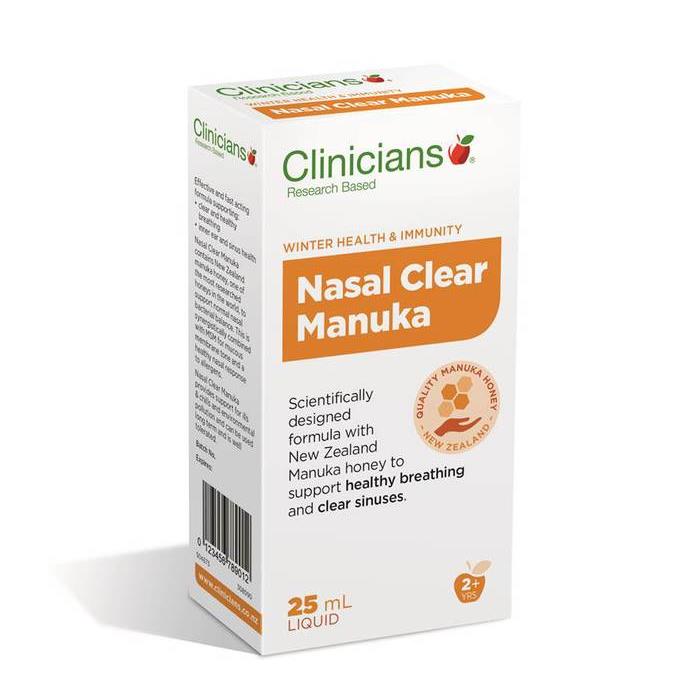 Clinicians Nasal Clear Manuka 25ml.