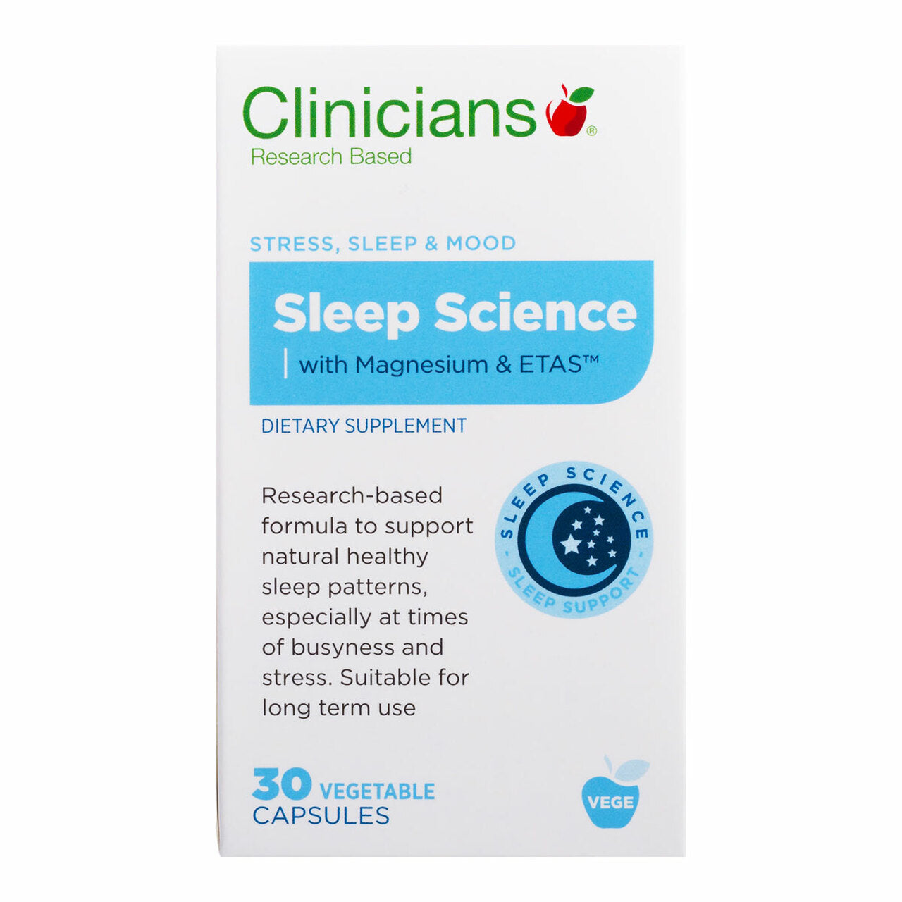 Clinicians Sleep Science 30 Vege Capsules.