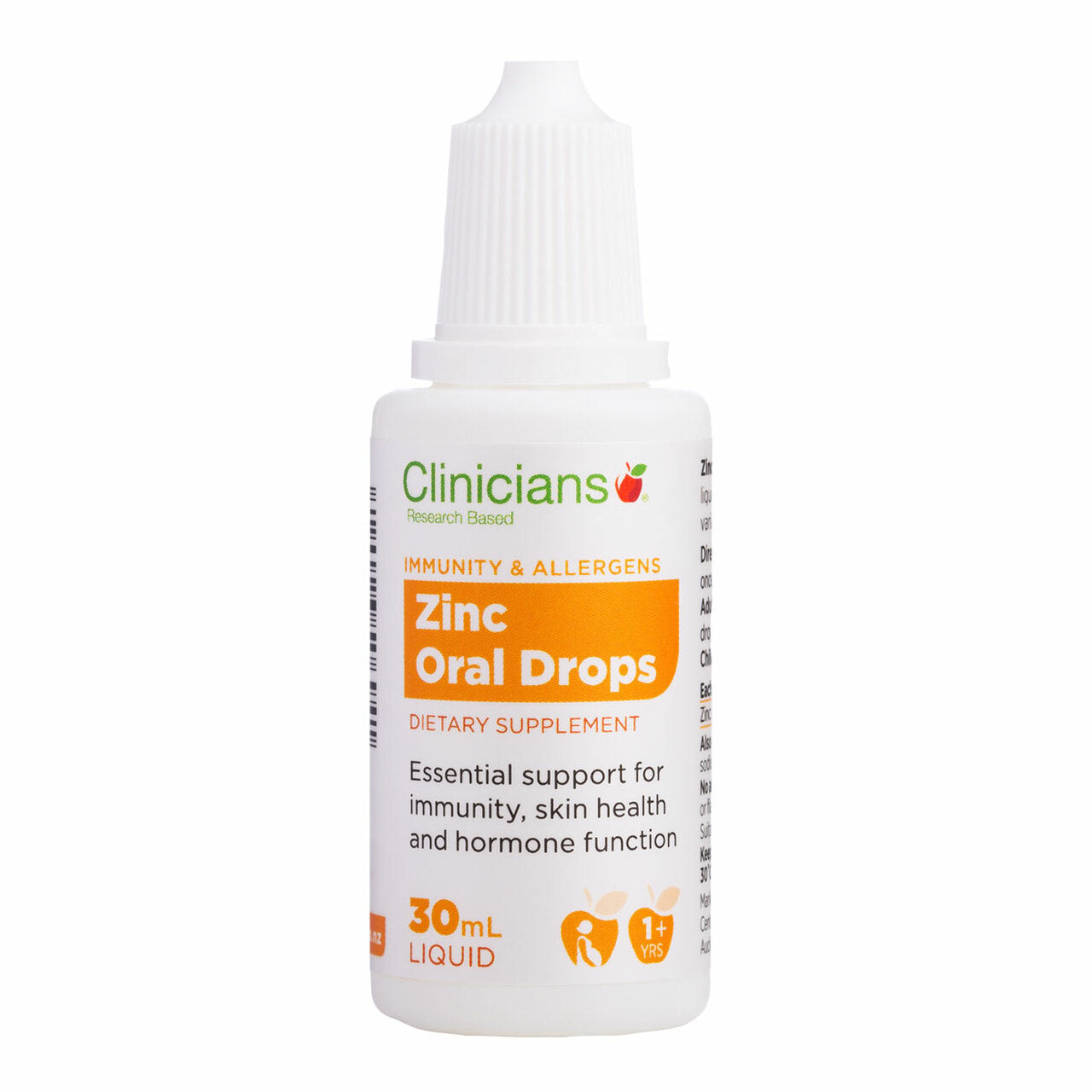 Clinicians Zinc Oral Drops 30ml.