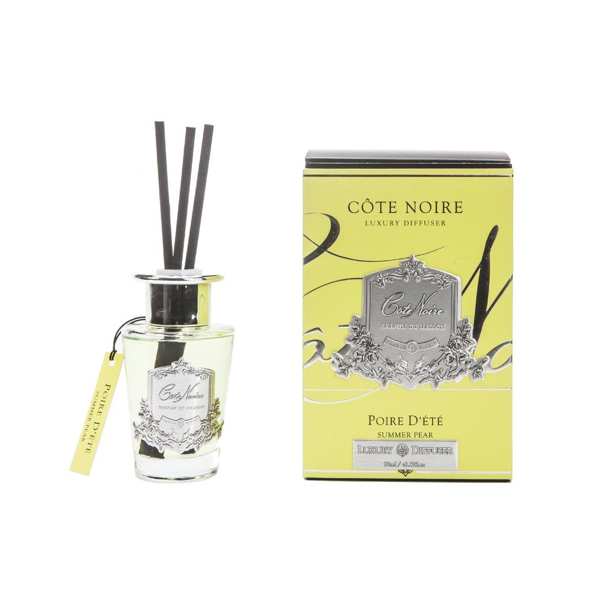 Cote Noire Diffuser Set 90ml - Summer Pear - Silver - GMSS15014.