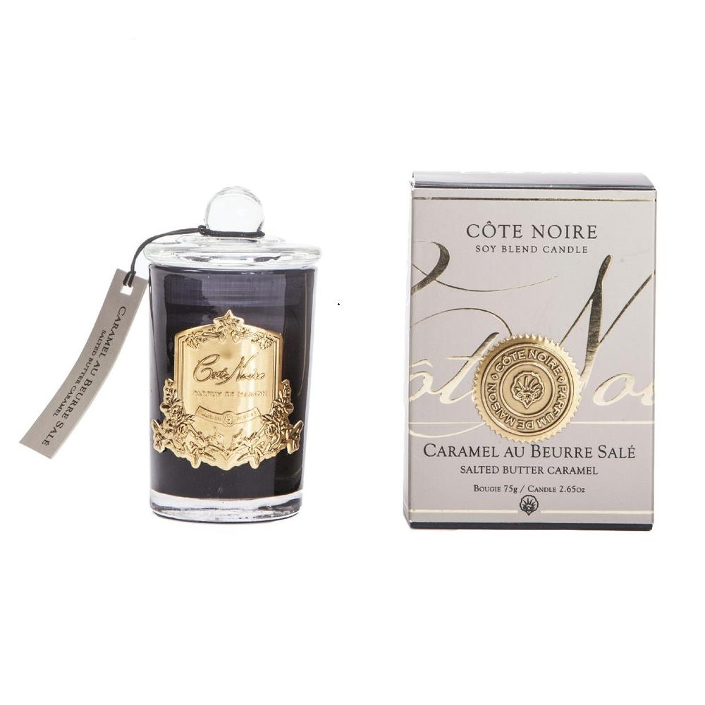 Cote Noire 75G Soy Blend Candle - Salted Butter Caramel - Gold - GML07502.