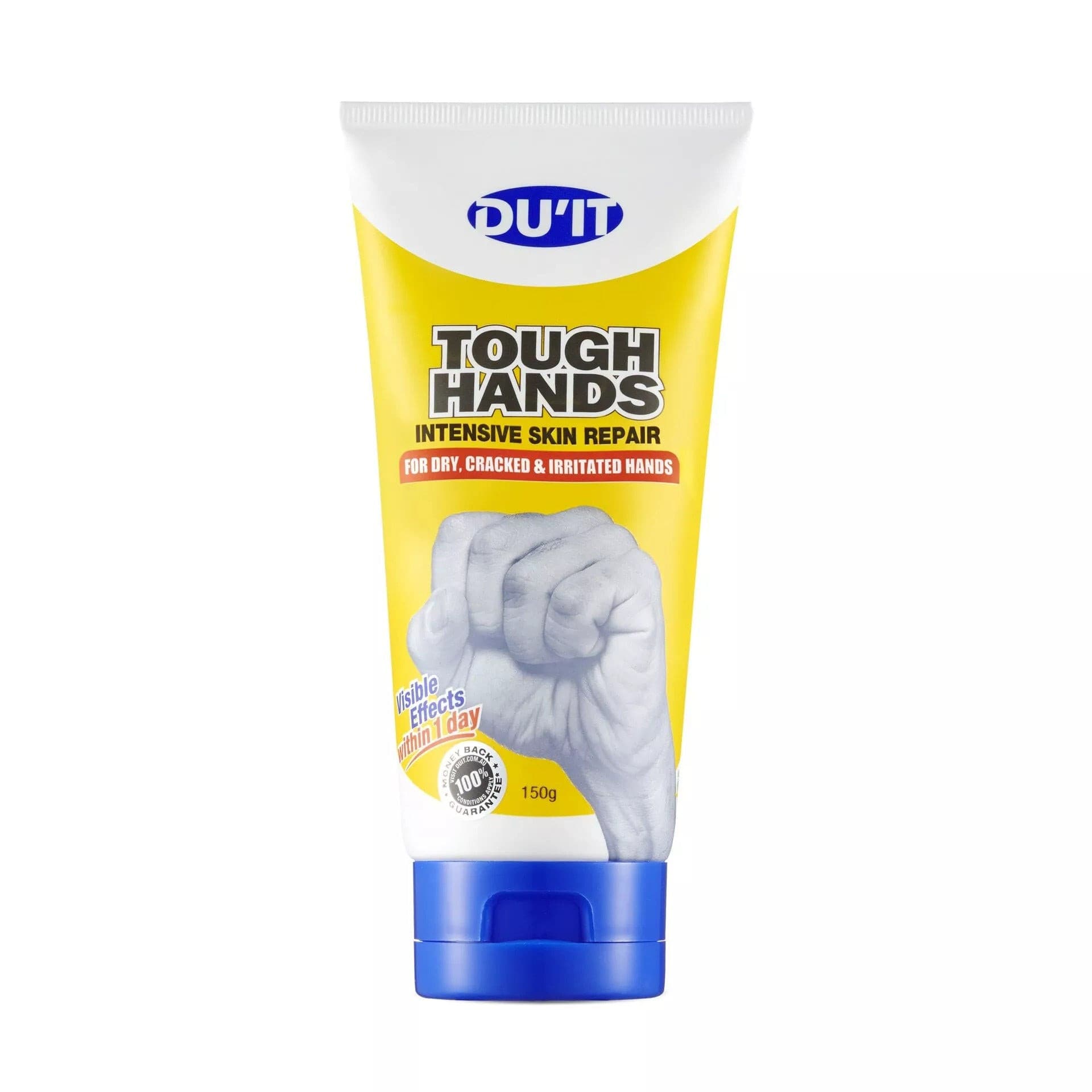 DU’IT Tough HandsRepairs dry, rough, cracked, irritated and calloused hands, with visible effects in 1 day. It’s non-greasy, made in Australia and contains no nasties.