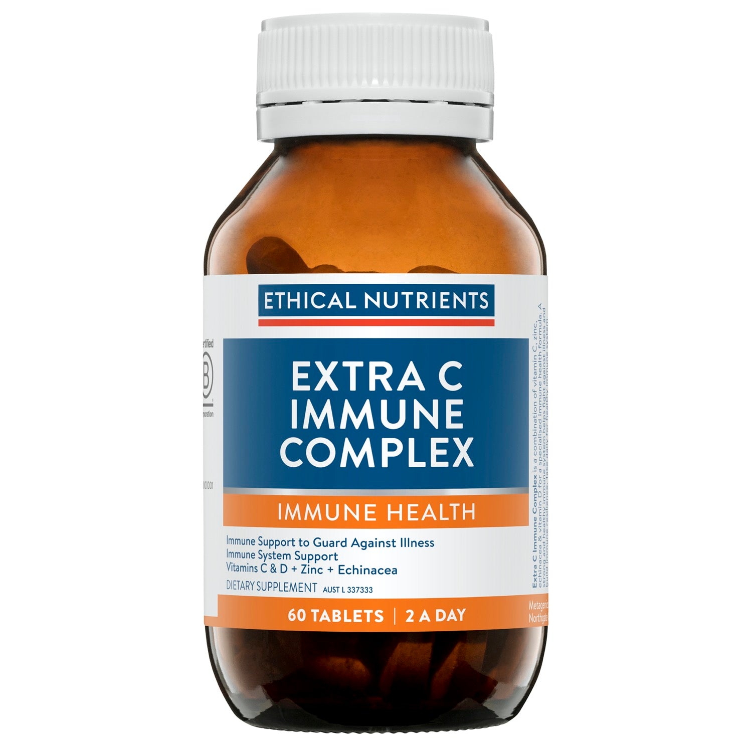 Ethical Nutrients Extra C Immune Complex 60 Tablets.