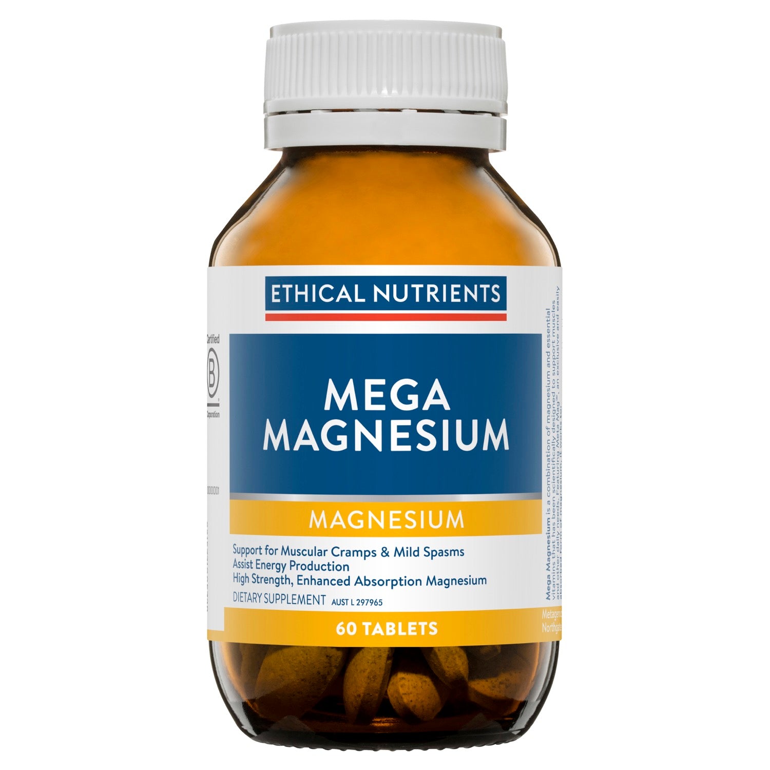 Ethical Nutrients Megazorb Mega Magnesium 60 Tablets.