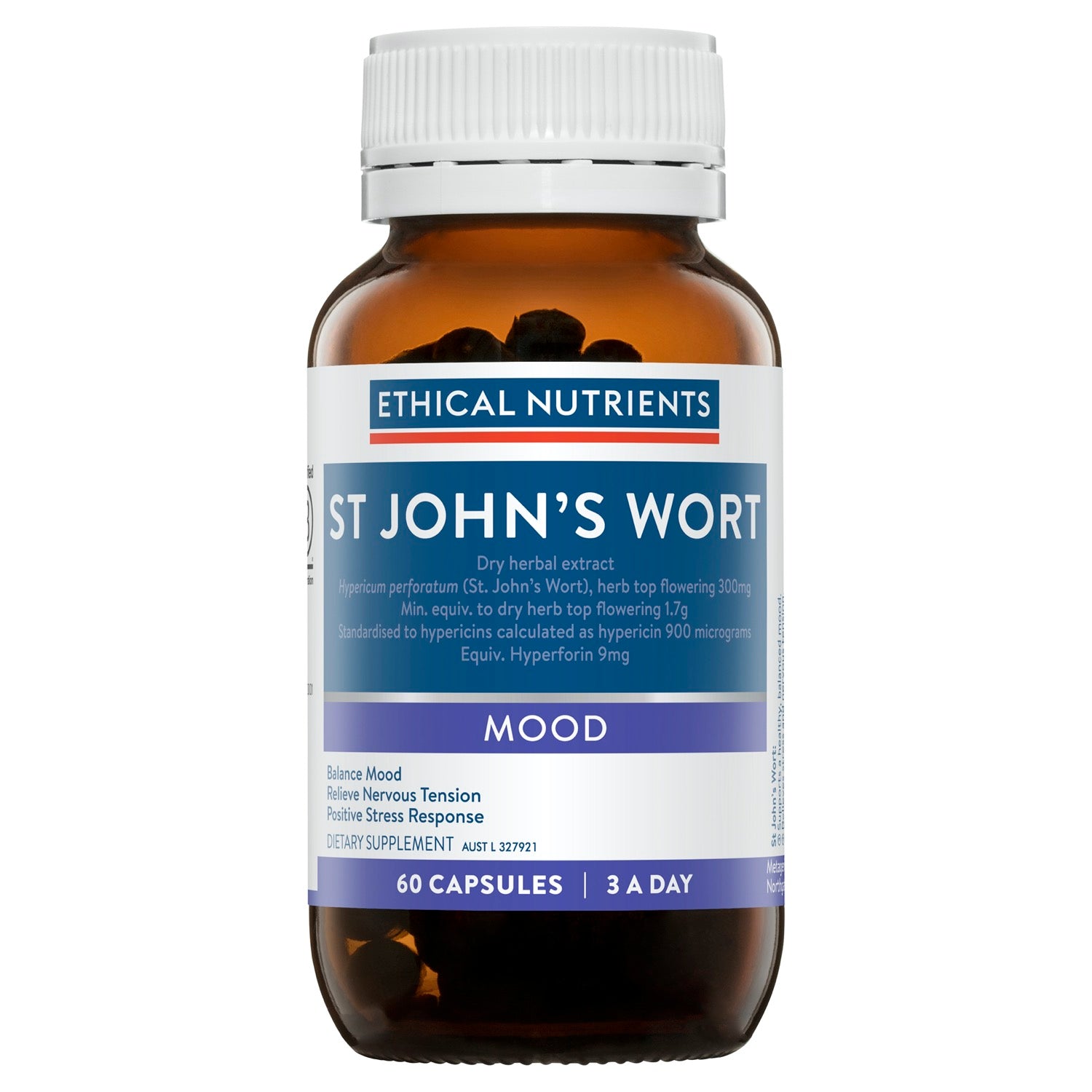 Ethical Nutrients St Johns Wort 60 Capsules.