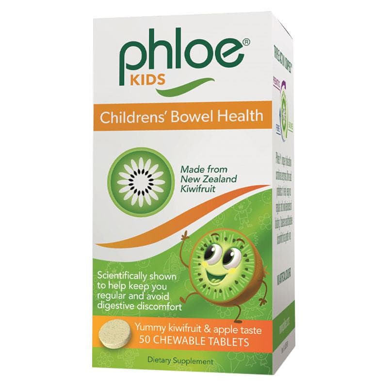 Phloe Bowel Health Kids 50 Chewable Tablets.