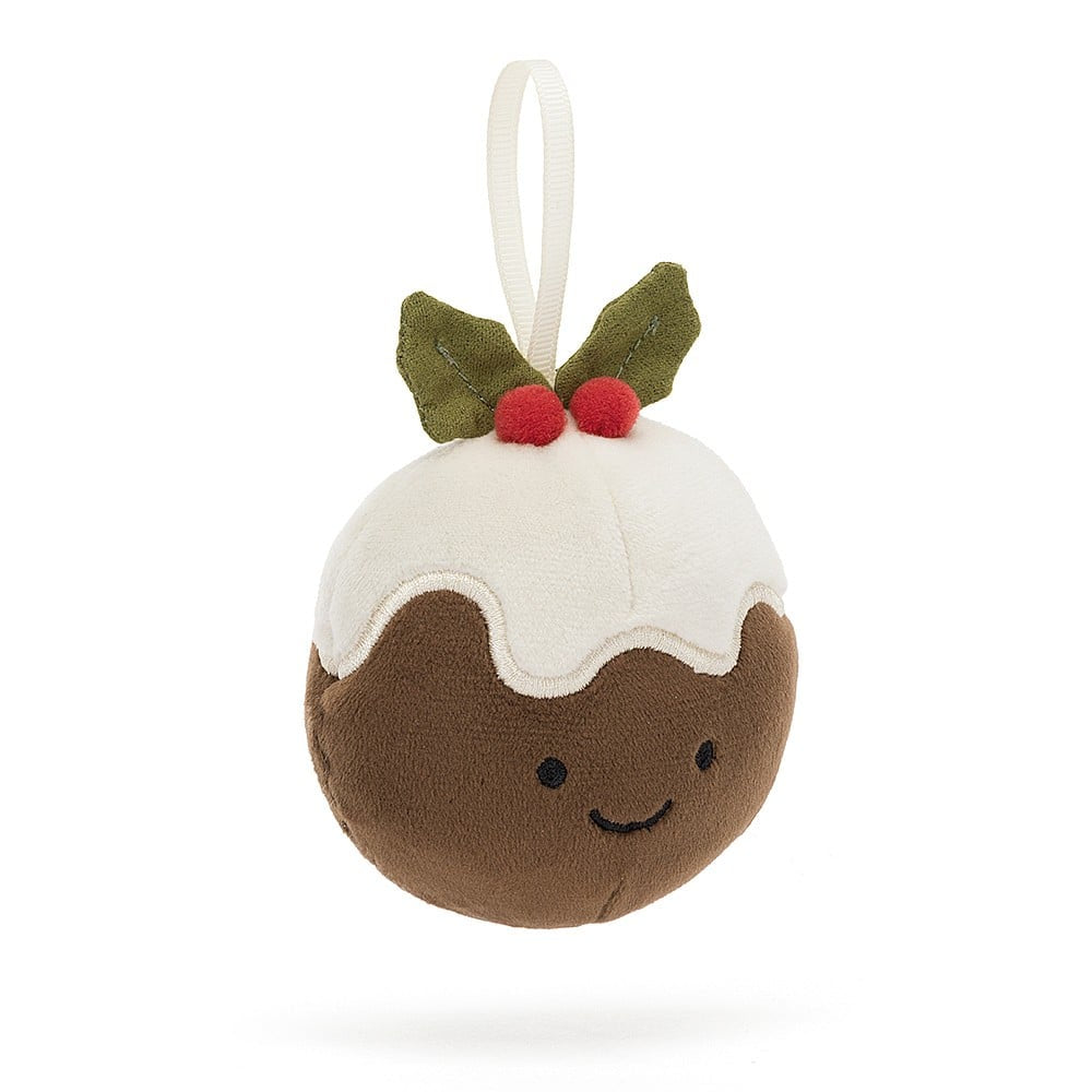 Jellycat Festive Folly Christmas Pudding One Size - H7 X W7 CM