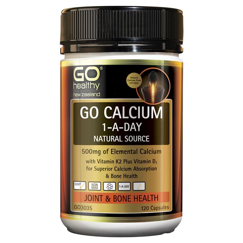 GO Healthy GO Calcium 1-A-DAY 120 Capsules.