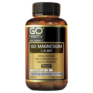 GO Healthy GO Magnesium 500mg 1-A Day.