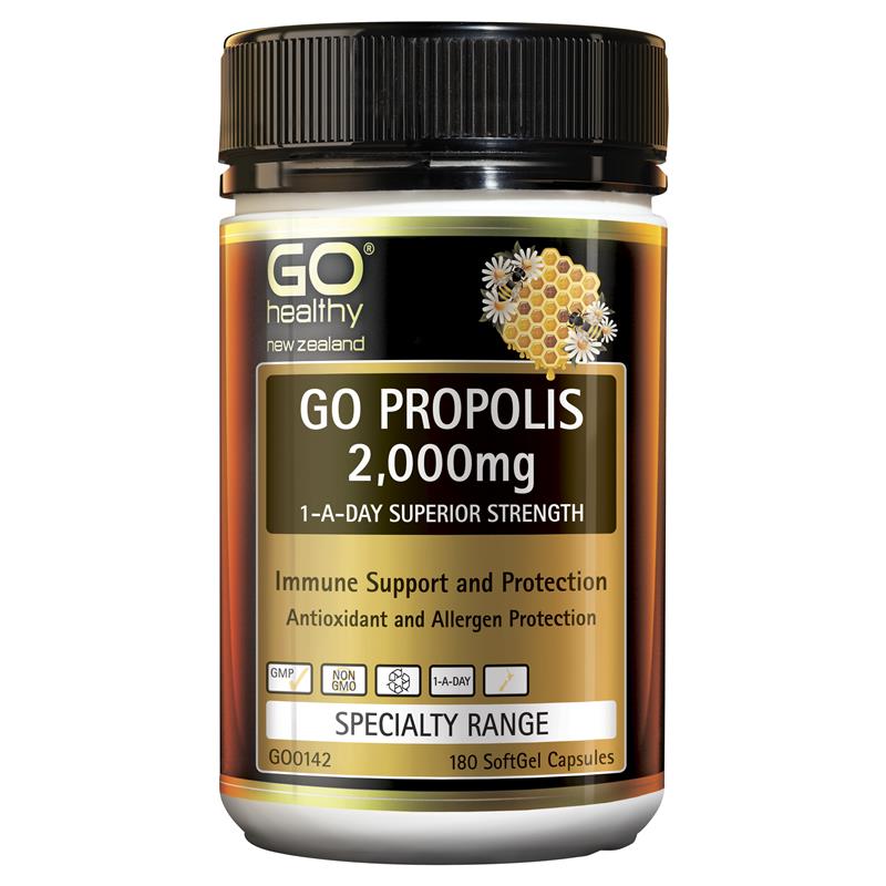 GO Healthy GO Propolis 2,000mg 180 Softgels.