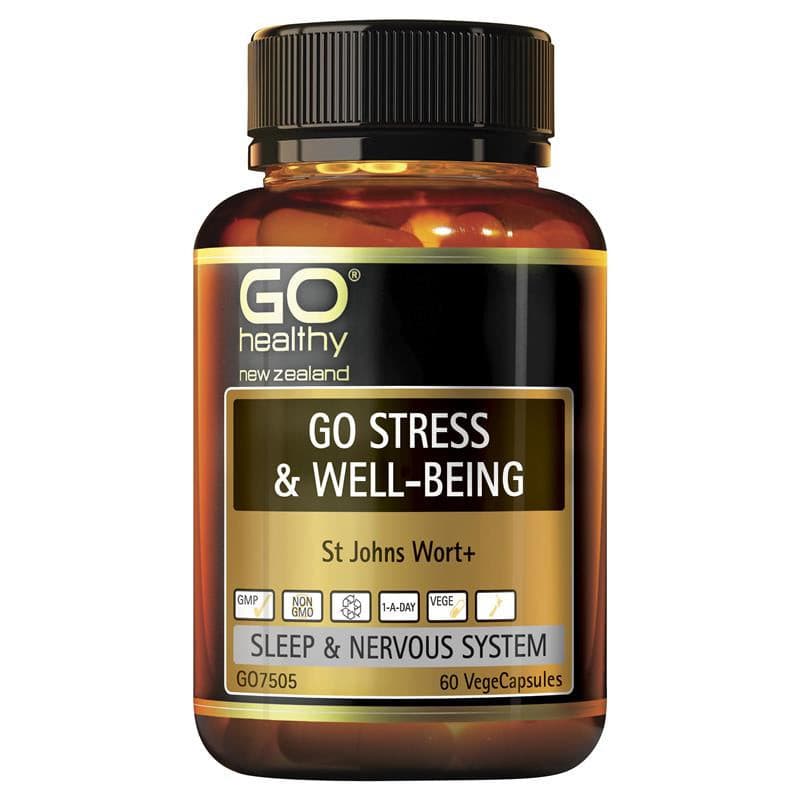 GO Healthy GO Stress & Well-Being 60 Vege Capsules.