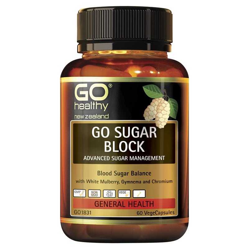 GO Healthy GO Sugar Block 60 Vege Capsules.