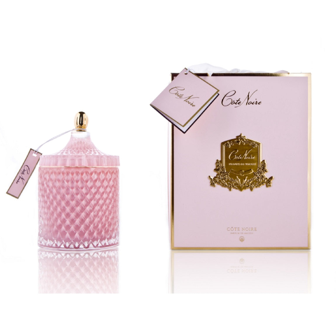 Cote Noire Grand Pink Art Deco Candle - Pink - Ponk Champagne - GML45006.