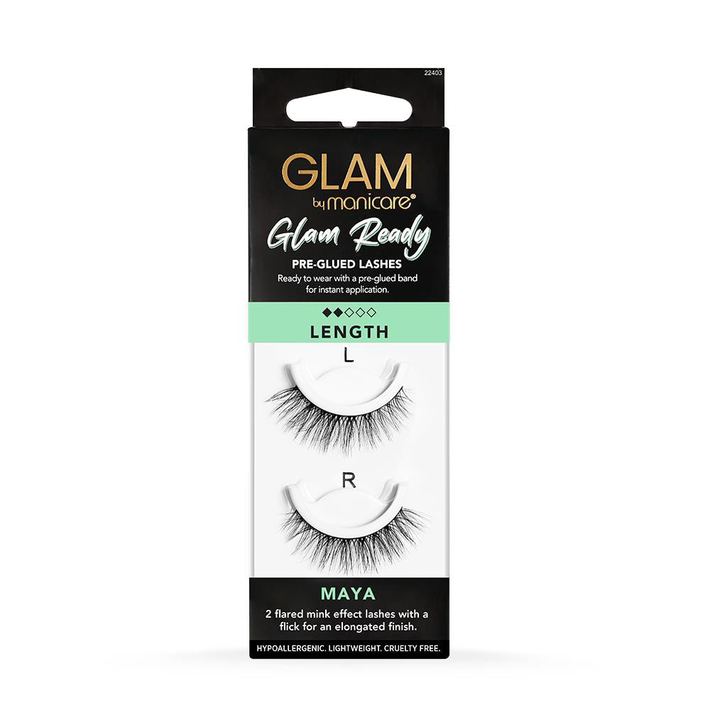 Glam by Manicare Ready Pre-Glued Lashes