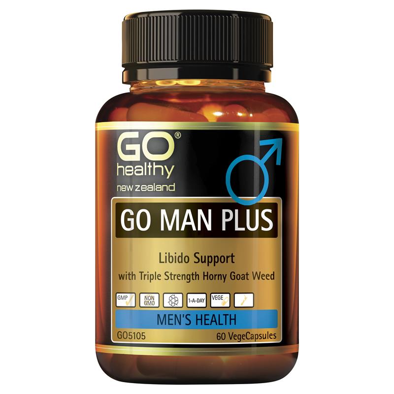 GO Healthy GO Man Plus 60 Vege Capsules.