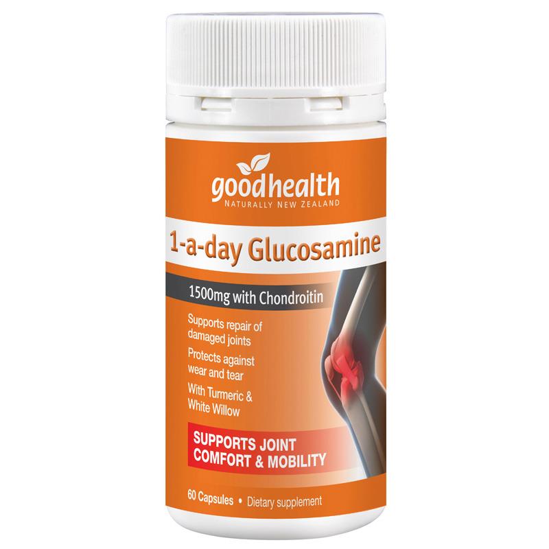 Good Health 1-A-day Glucosamine 60 Capsules.