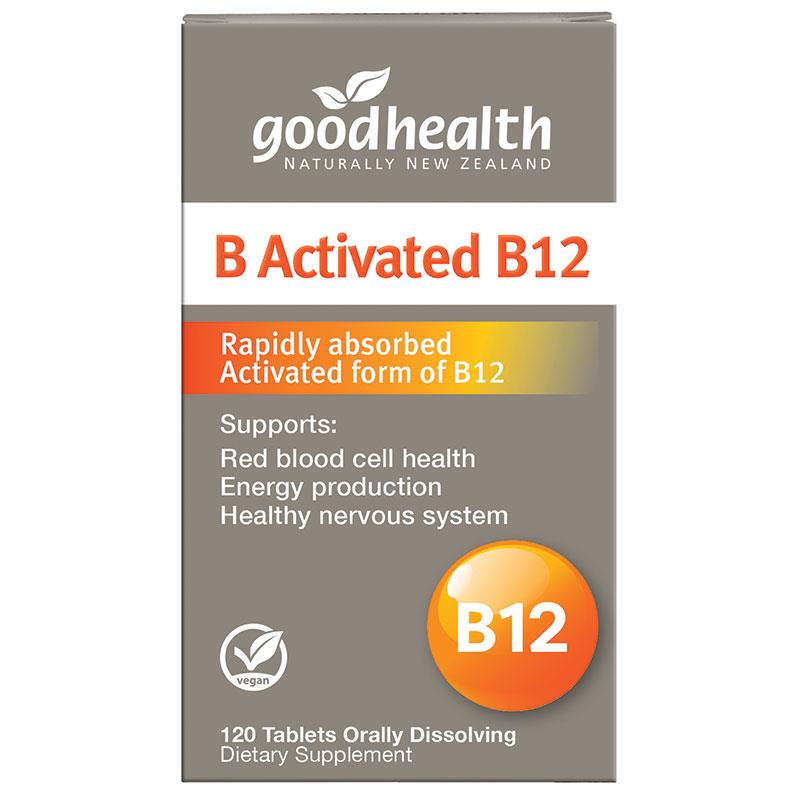 Good Health B Activated B12 120 Tablets.