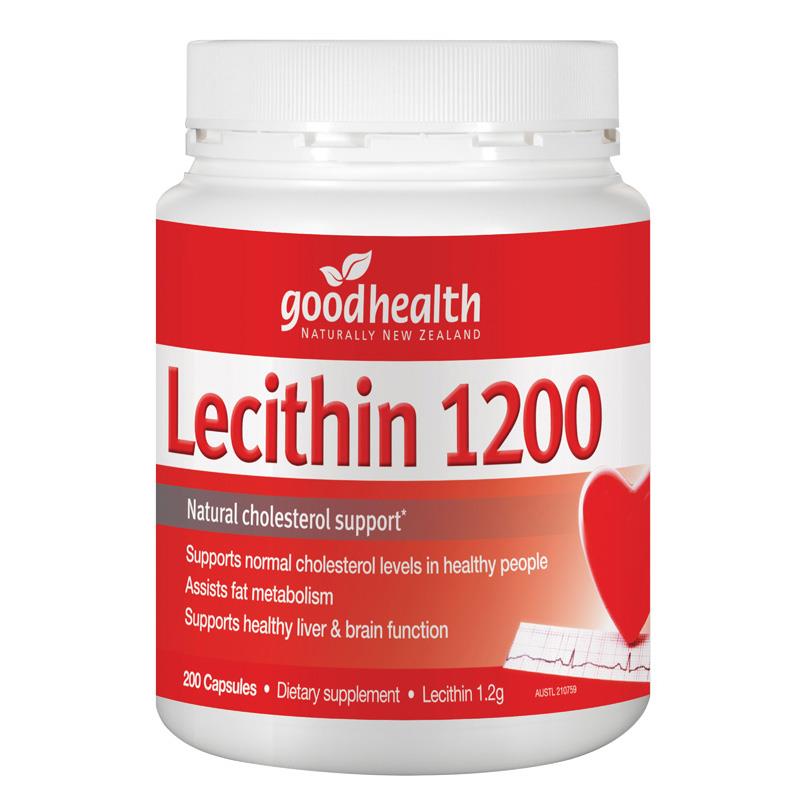 Good Health Lecithin 1,200 200 Capsules.