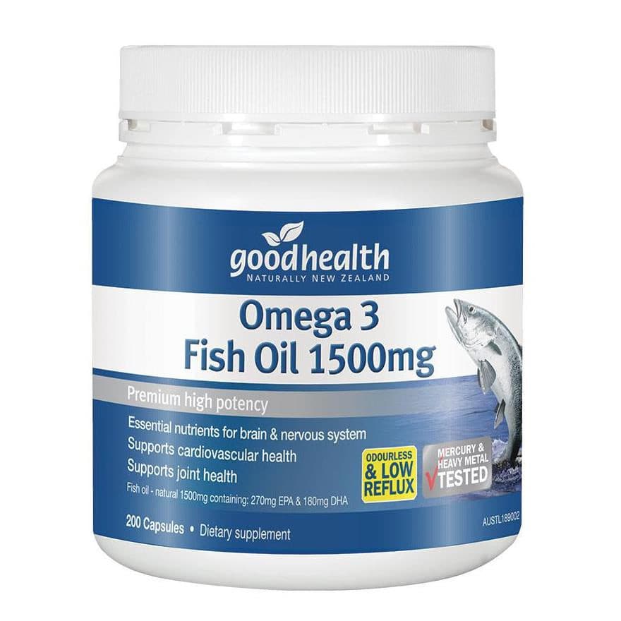 Good Health Omega 3 Fish Oil 1500mg.
