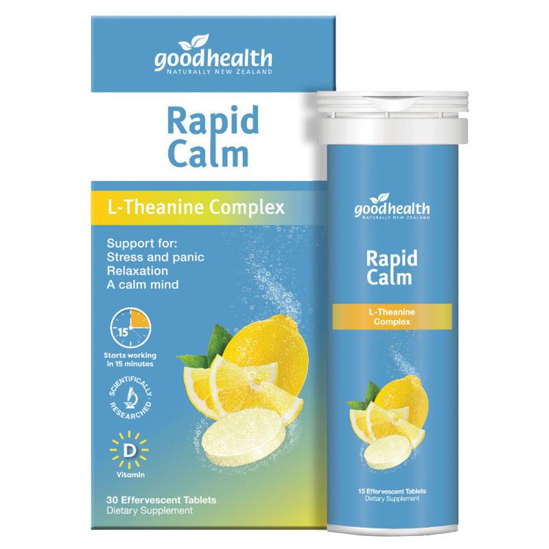 Good Health Rapid Calm L-Theanine 30 Effervescent Tablets.