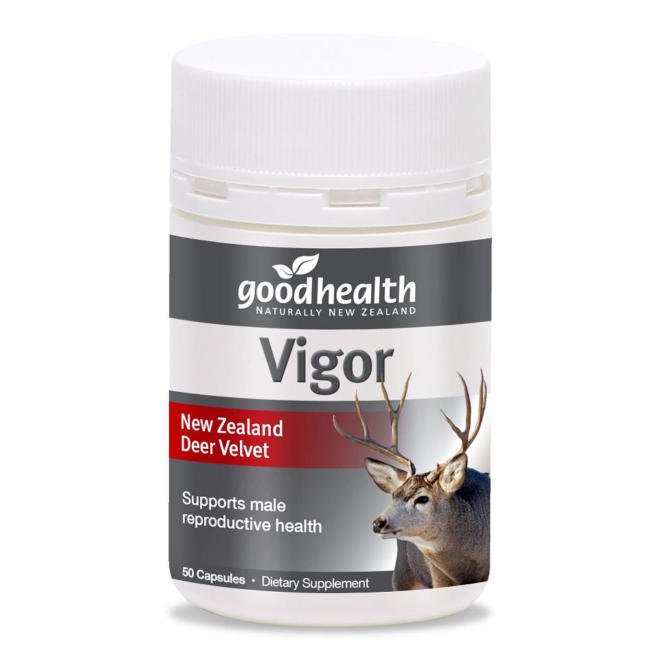 Good Health Vigor New Zealand Deer Velvet 50 Capsules.