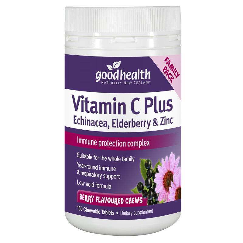 Good Health Vitamin C Plus 150 Chewable Tablets.