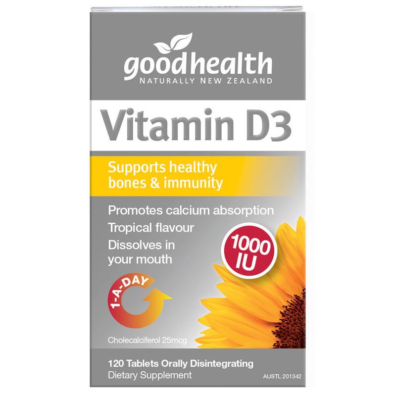 Good Health Vitamin D3 1000IU.