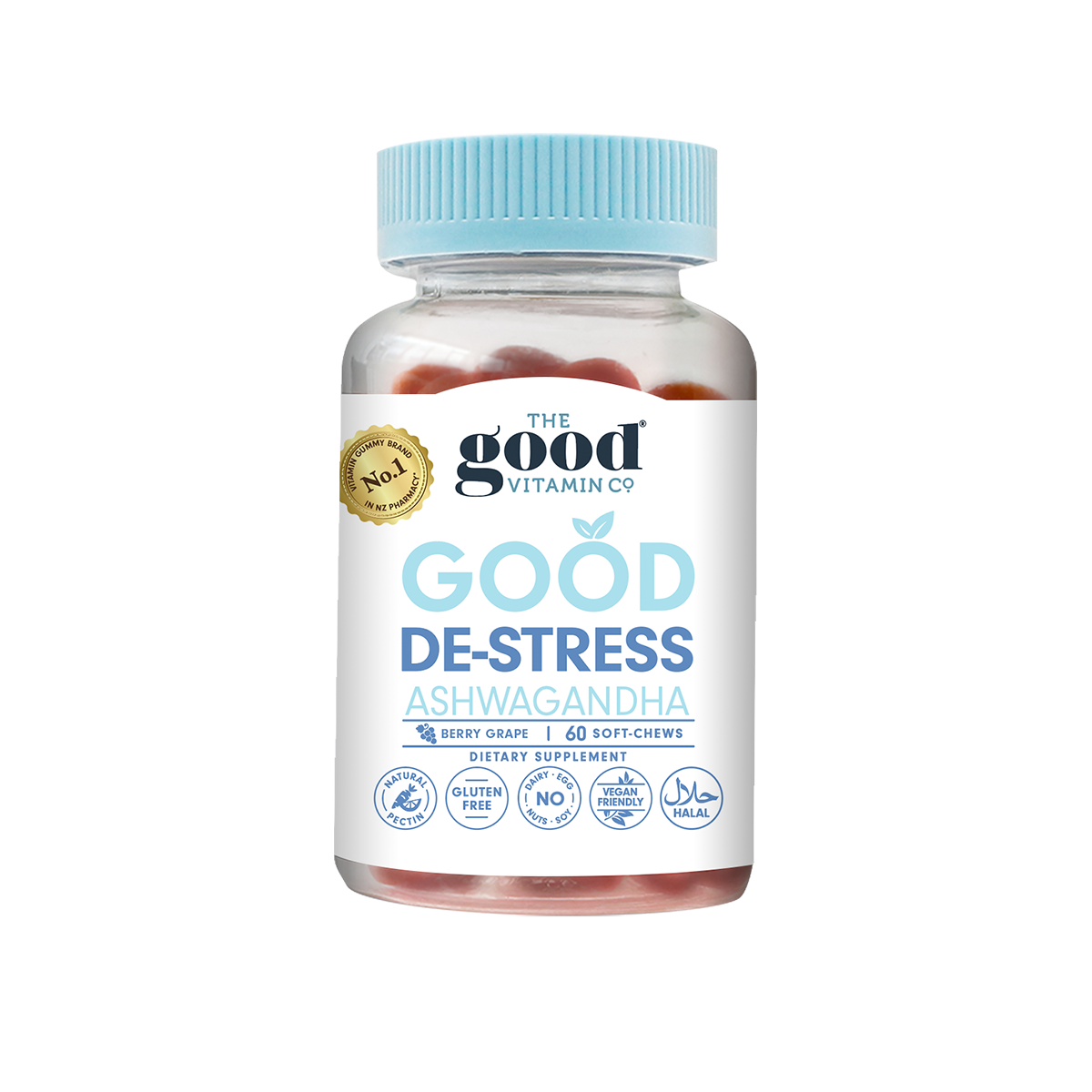 The Good Vitamin CO. Good De-Stress Ashwagandha 60 Soft-Chews.