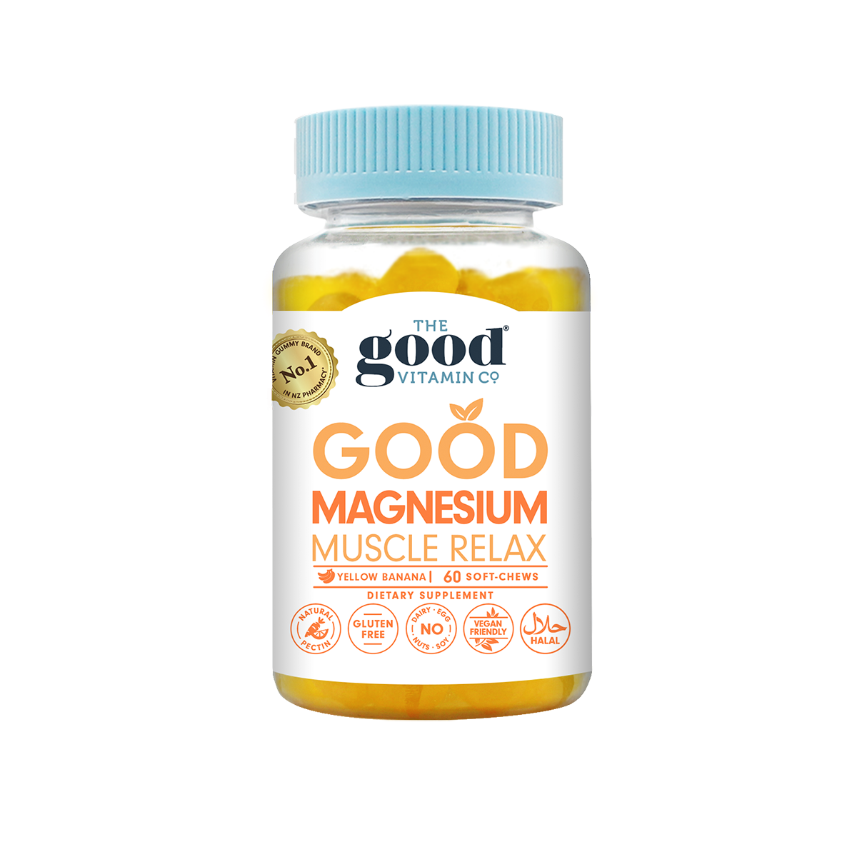 The Good Vitamin CO. Good Magnesium Muscle Relax 60 Soft-Chews.