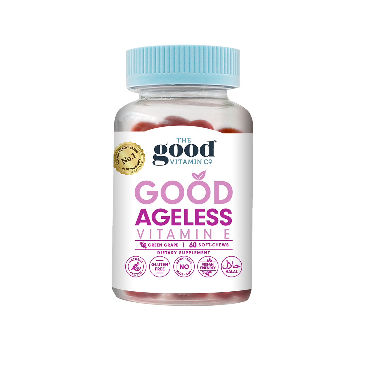 The Good Vitamin CO. Good Ageless Vitamin E 60 Soft-Chews.