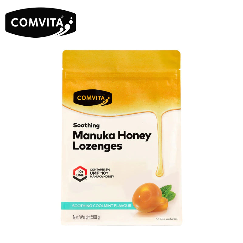 Comvita Manuka Honey Lozenges with Propolis Cool Mint 500g.