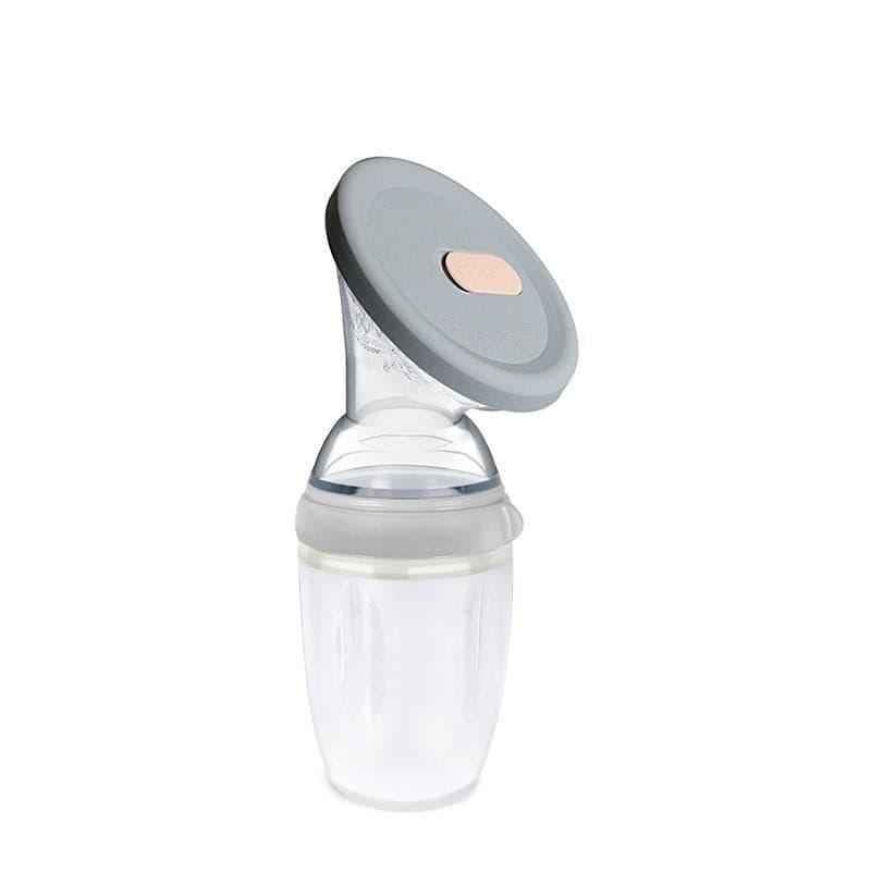Haakaa Generation 3 250ml Silicone Breast Pump & Silicone Cap Set Grey, image 2
