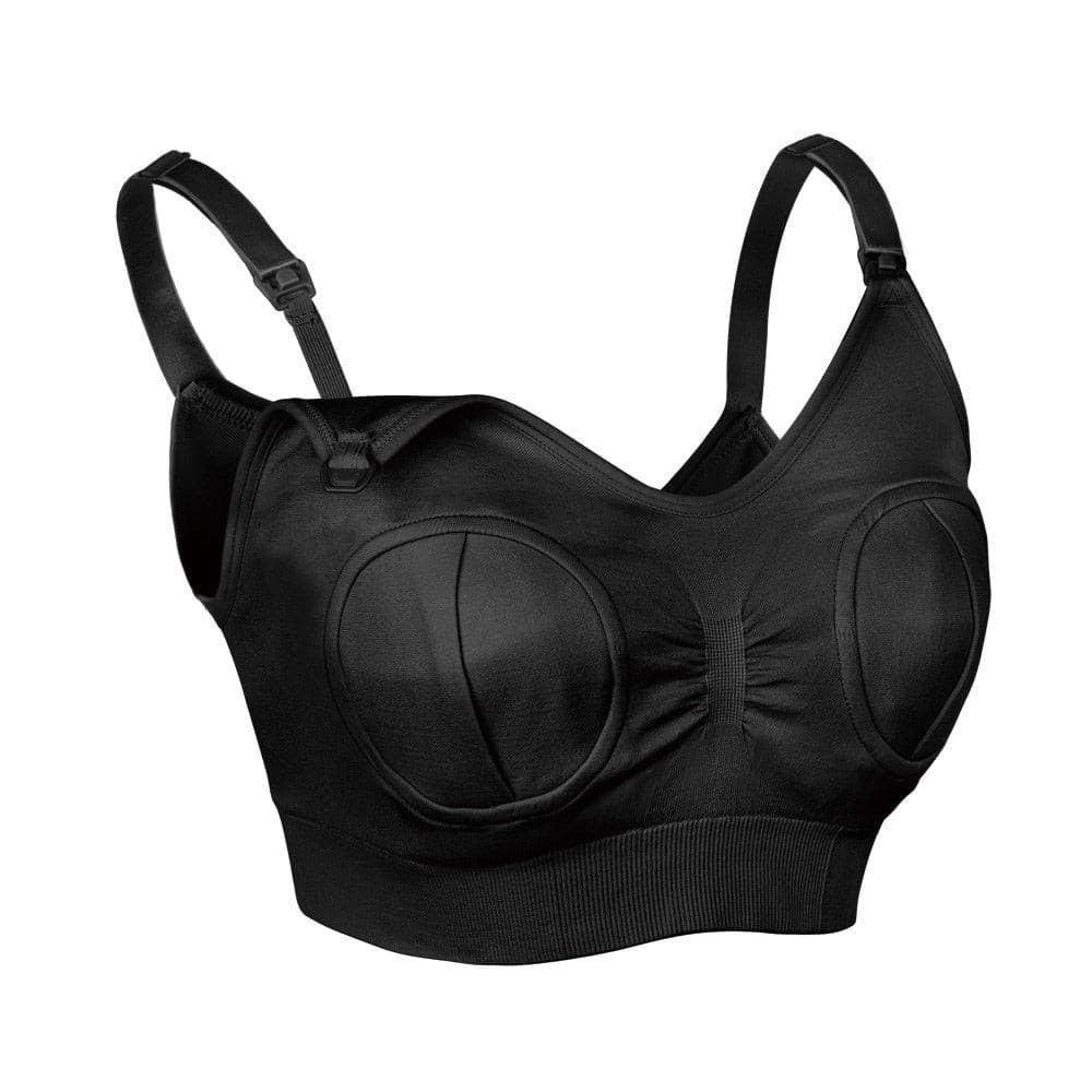 Haakaa Hands-Free Pumping & Nursing Bra - Black/XL.