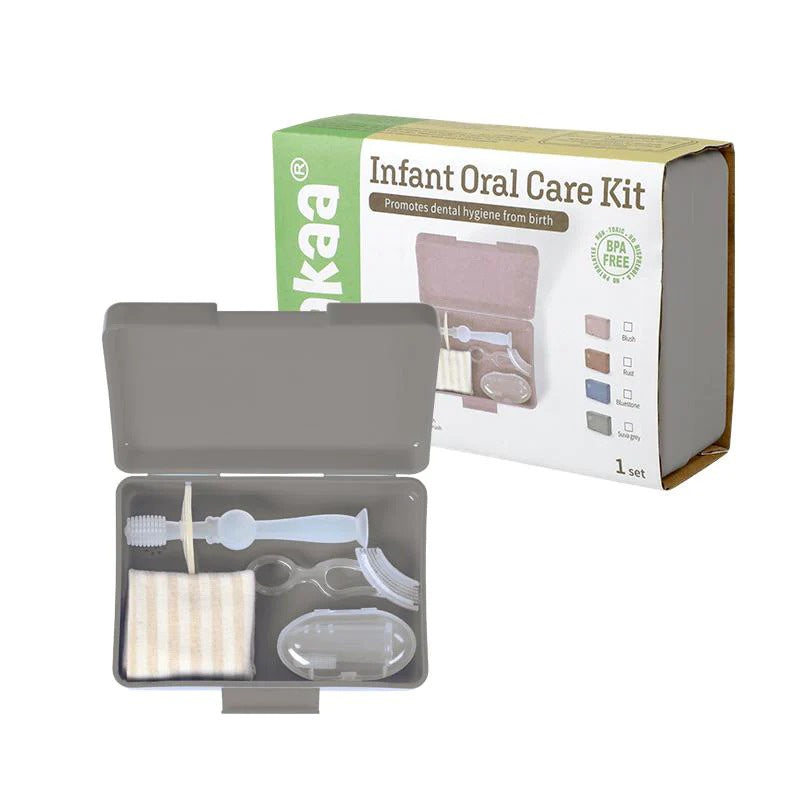 Haakaa Kids Oral Care Set - Suva Grey