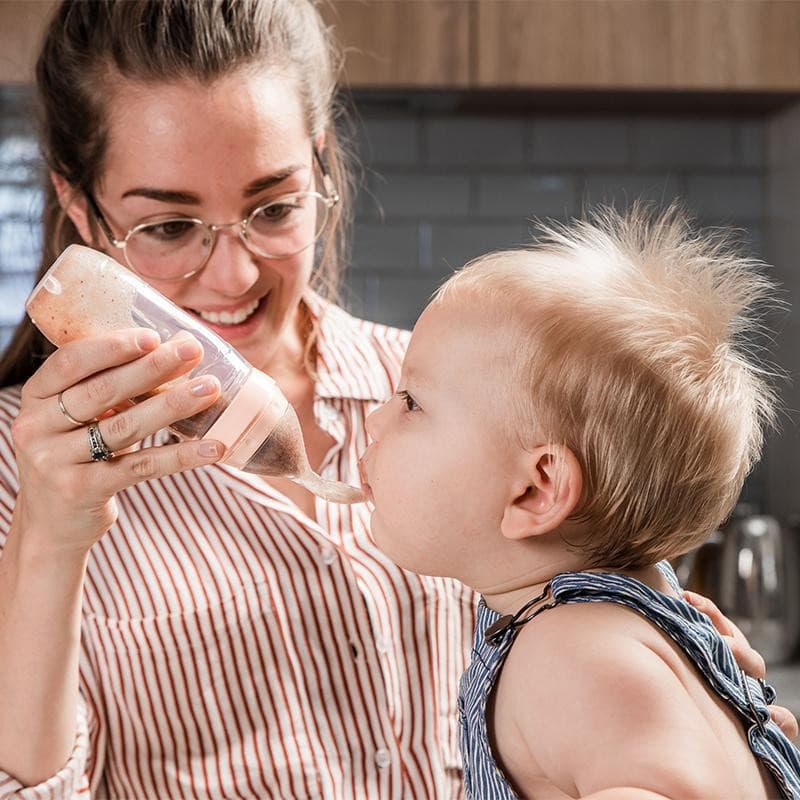 Haakaa Silicone Baby Food Dispensing Spoon - Grey.