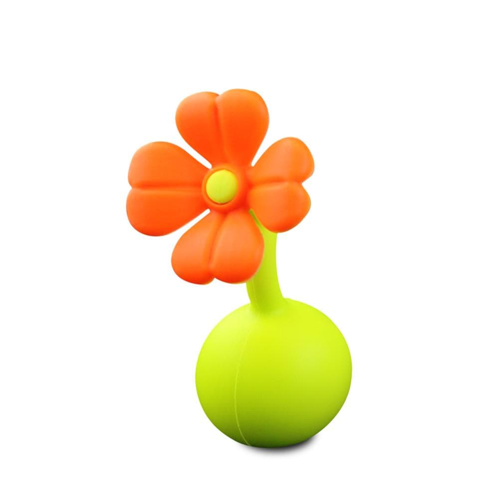 Haakaa Silicone Breast Pump Flower Stopper-Orange.