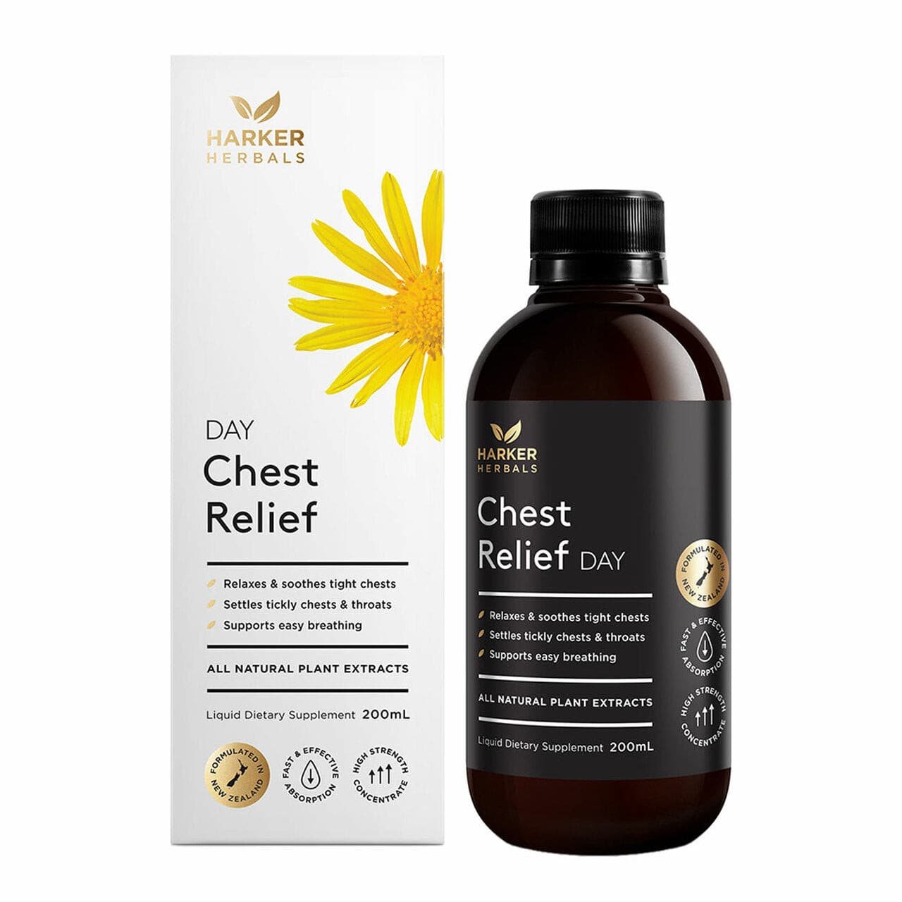 Harker Herbals Be Well Chest Relief - Day 200ml.