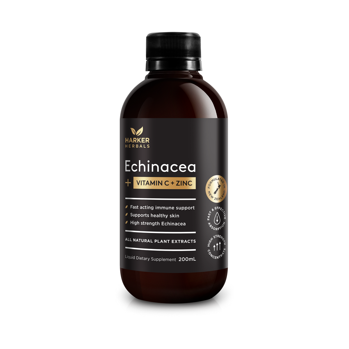 Harker Herbals Vitamin C + Echinacea + Zinc 200ml