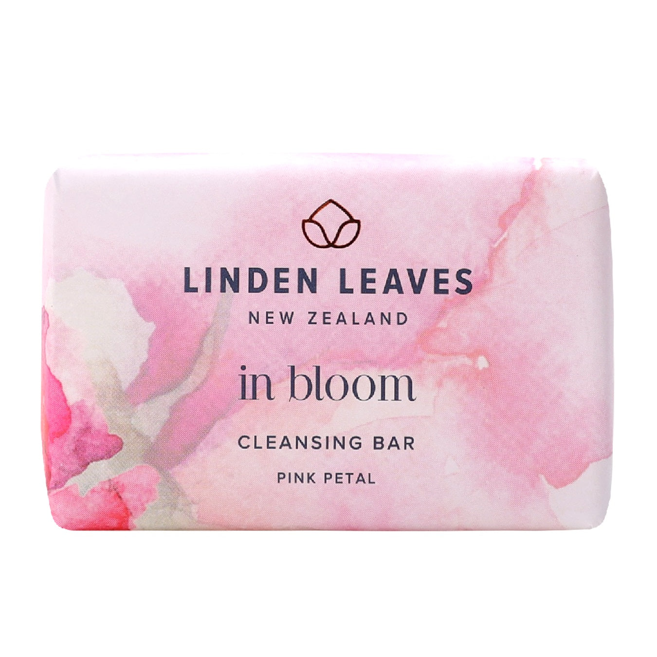 Linden Leaves In Bloom Pink Petal Cleansing Bar 100g.