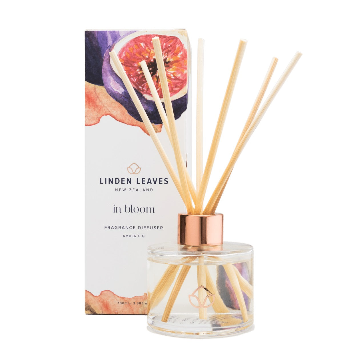 Linden Leaves Amber Fig Fragrance Diffuser 100ml.