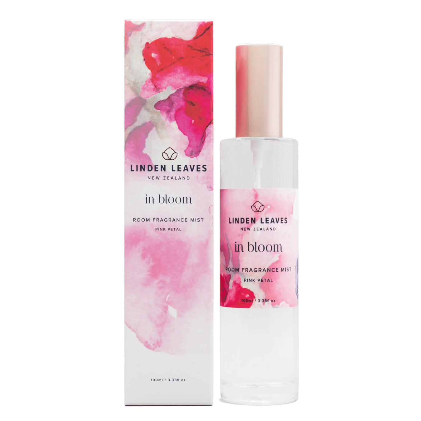 Linden Leaves In Bloom Room Fragrance Mist Pink Petal 100ml.