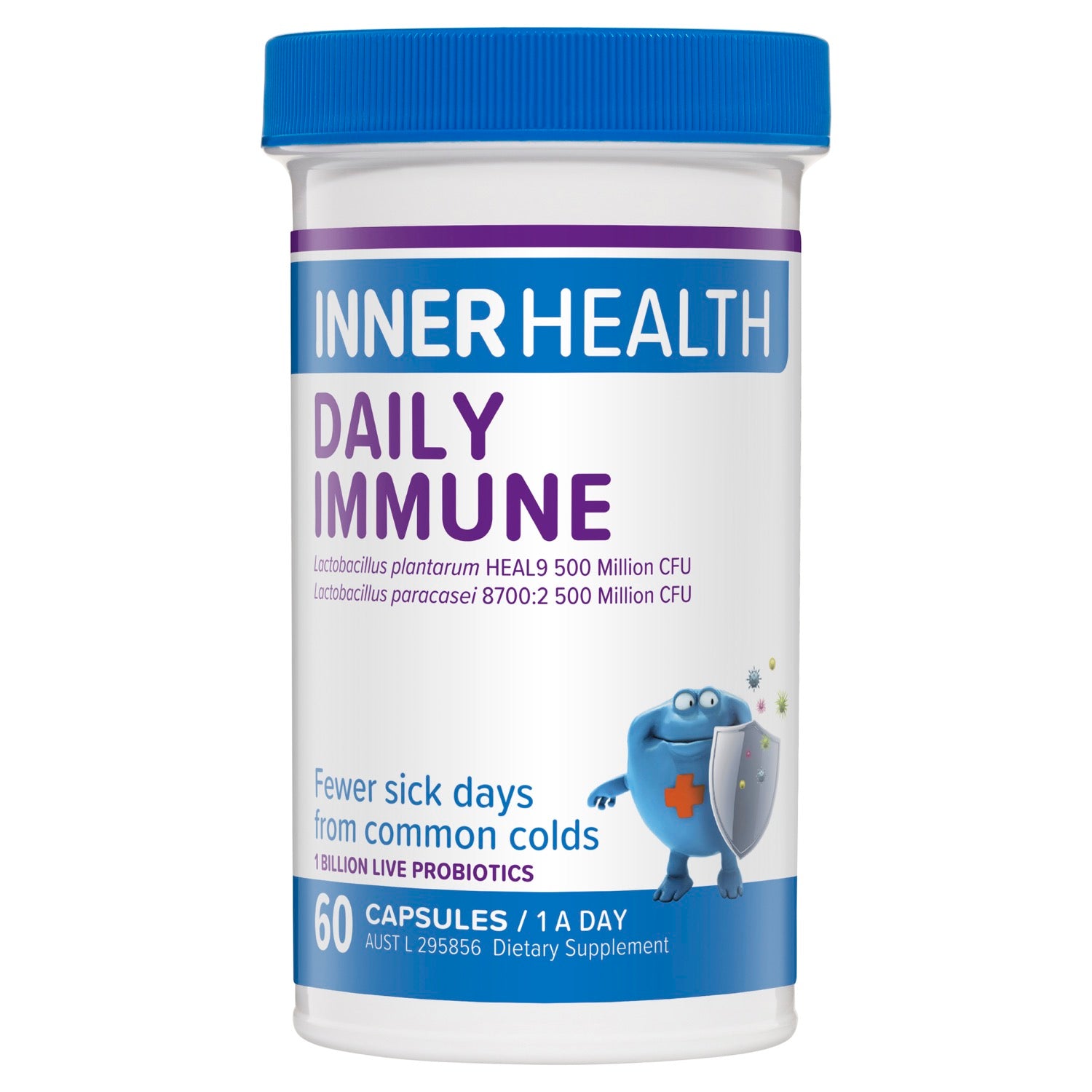 Inner Health Daily Immune - Probiotic Supplement for Stronger Immune System and Overall Wellness.