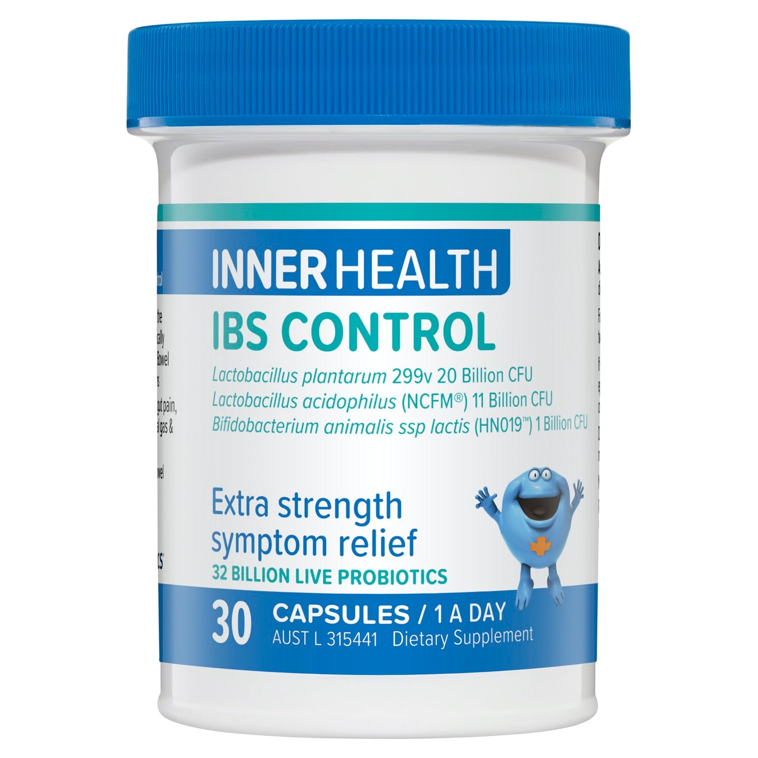 Inner Health IB Control - Probiotic Supplement for Gut Health and Bowel Regularity