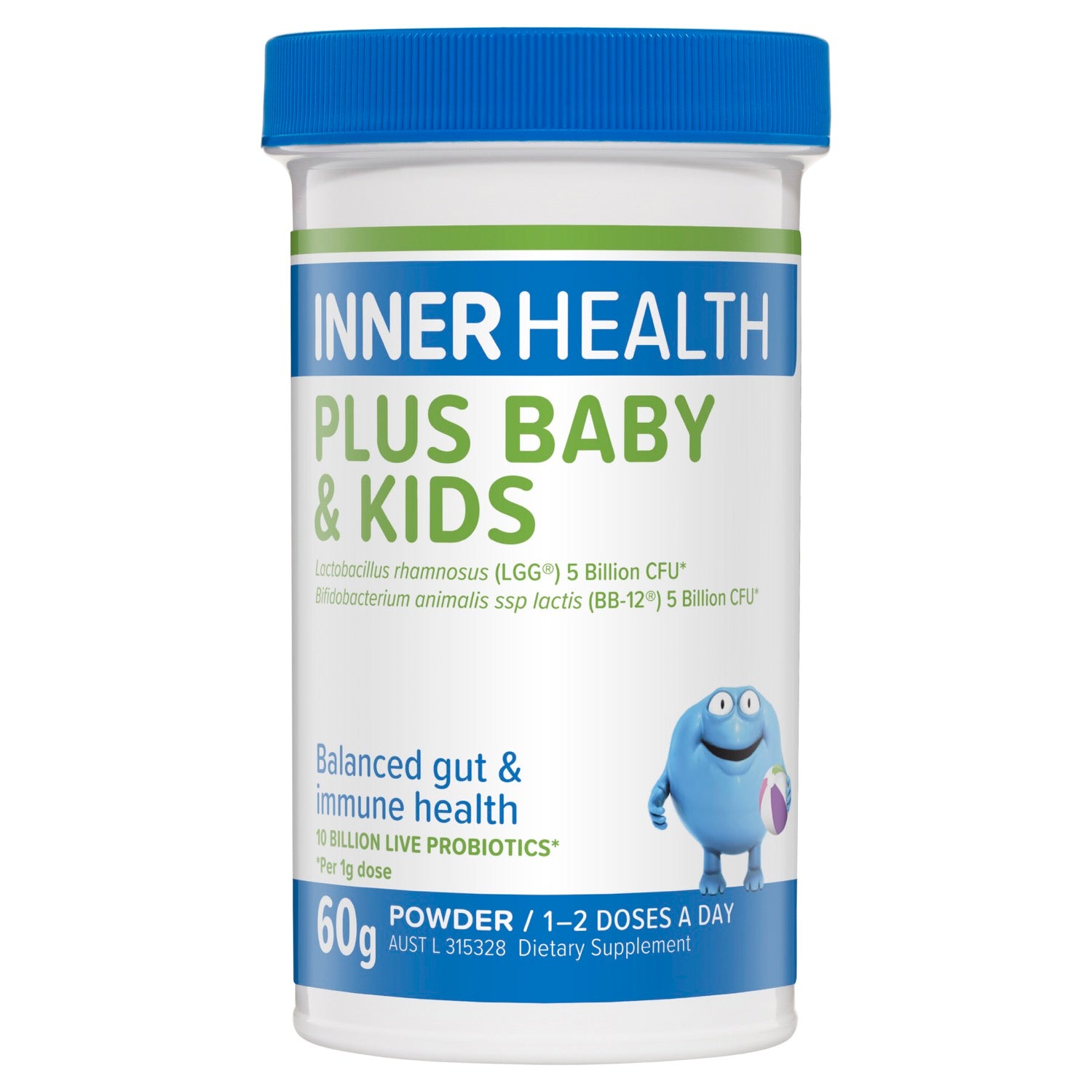 Inner Health Plus Baby and Kids Powder - Probiotic Supplement for Children's Digestive Health and Immune Support.