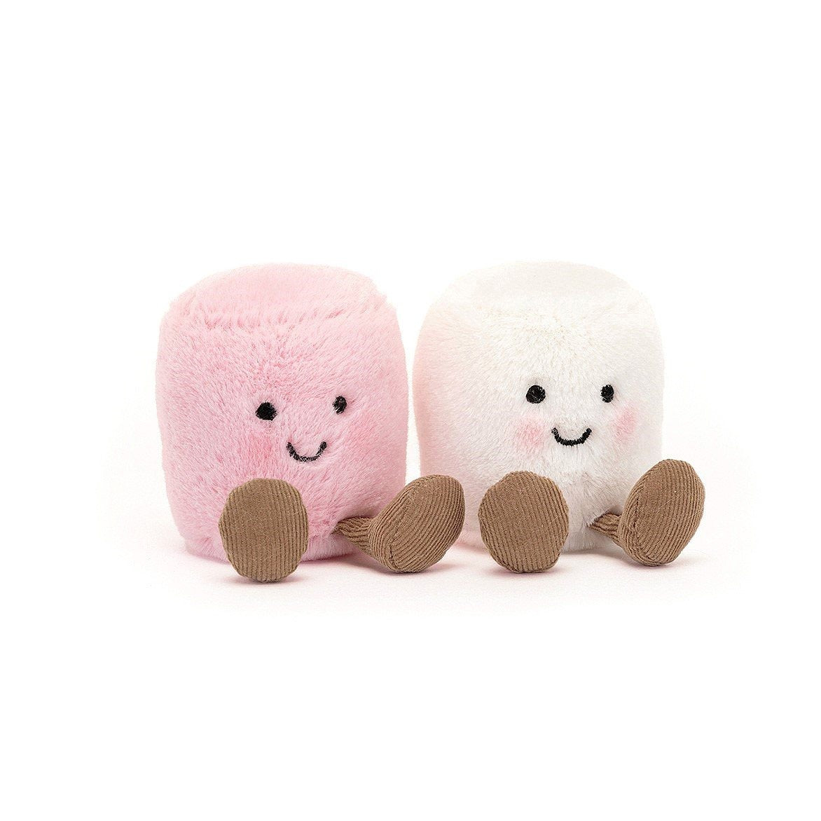 Jellycat Amuseable Pink and White Marshmallows One Size - H9 X W15 CM