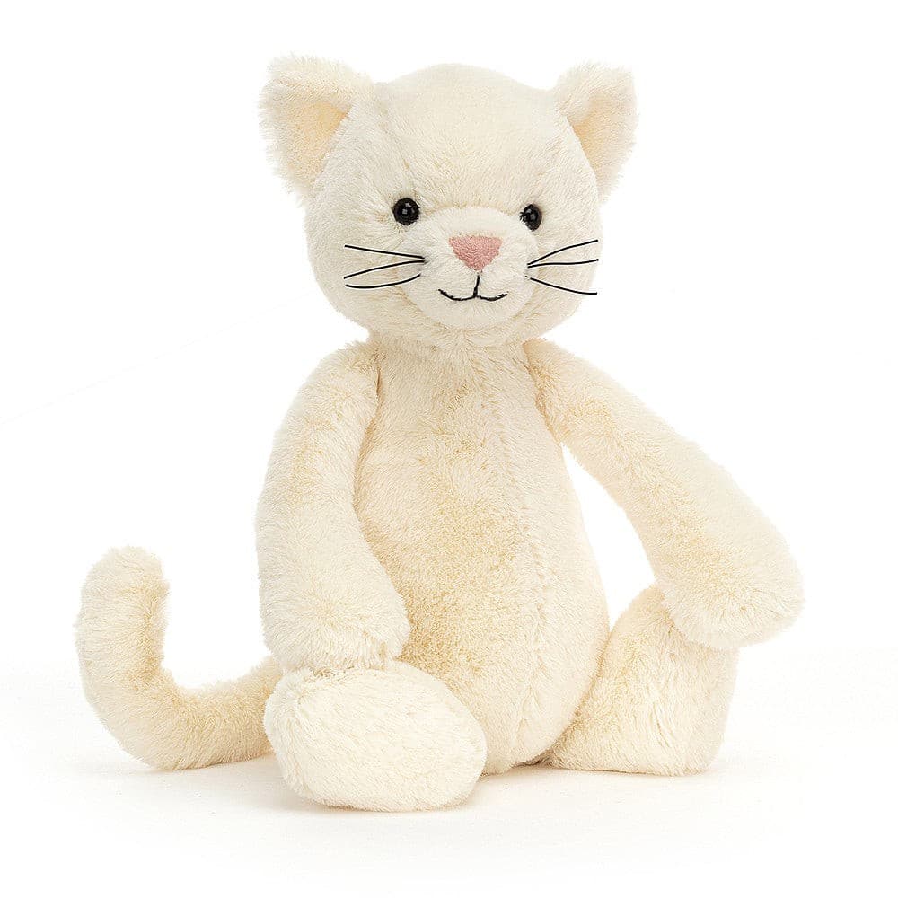 Jellycat Bashful Cream Kitten Medium - H31 X W12 CM.