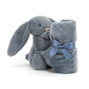 Jellycat Bashful Dusky Blue Bunny Soother One Size - H34 X W34 CM.